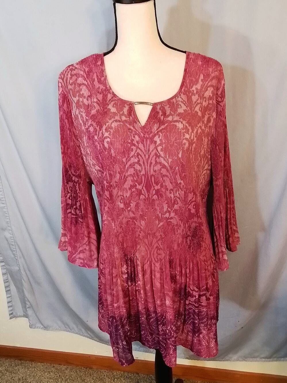 Catherines: Wine color blouse.
